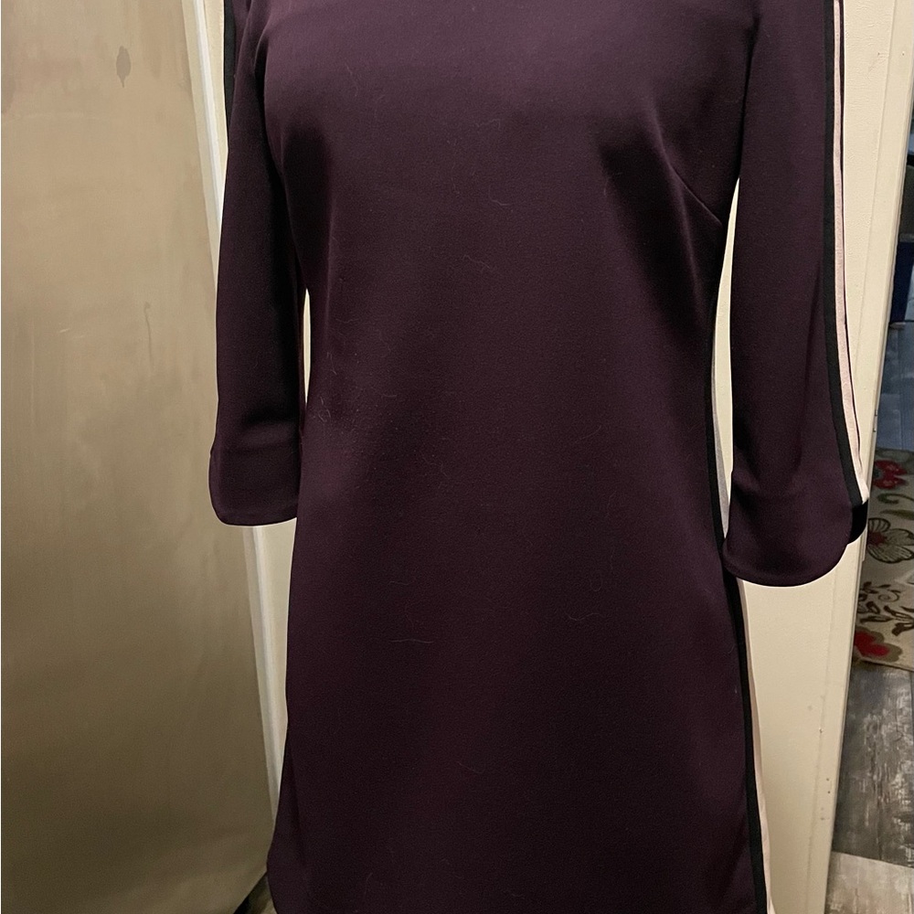 Vince Camuto Deep Purple Long Sleeve Dress